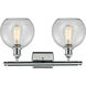 Ballston Athens LED 16 inch Polished Chrome Bath Vanity Light Wall Light in Clear Glass, Ballston