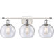 Ballston Athens LED 26 inch White and Polished Chrome Bath Vanity Light Wall Light in Seedy Glass, Ballston