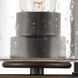 Westlake 2 Light 13 inch Matte Black Bath Vanity Light Wall Light in Seedy Glass