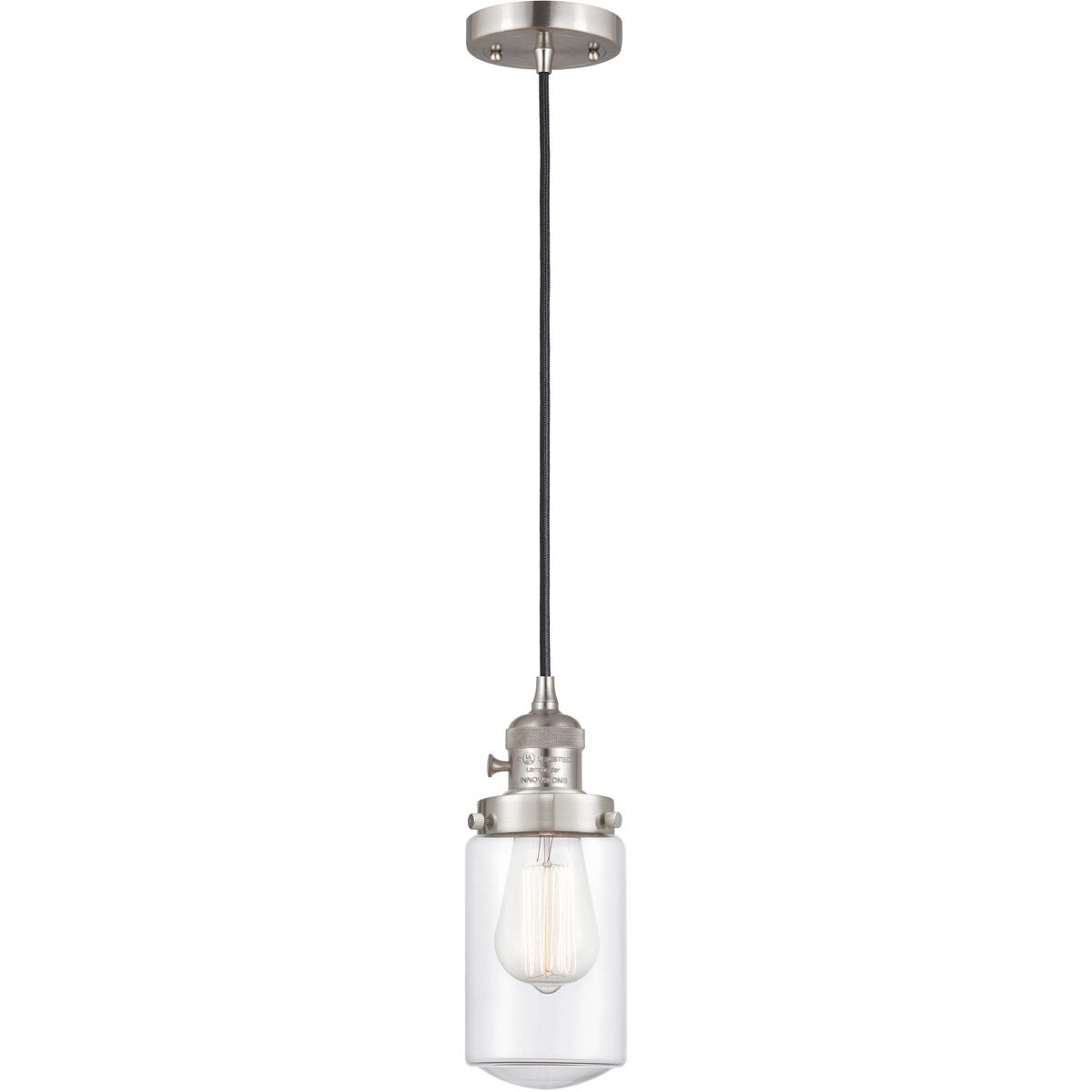 Franklin Restoration Dover 1 Light 5 inch Brushed Satin Nickel Mini Pendant Ceiling Light