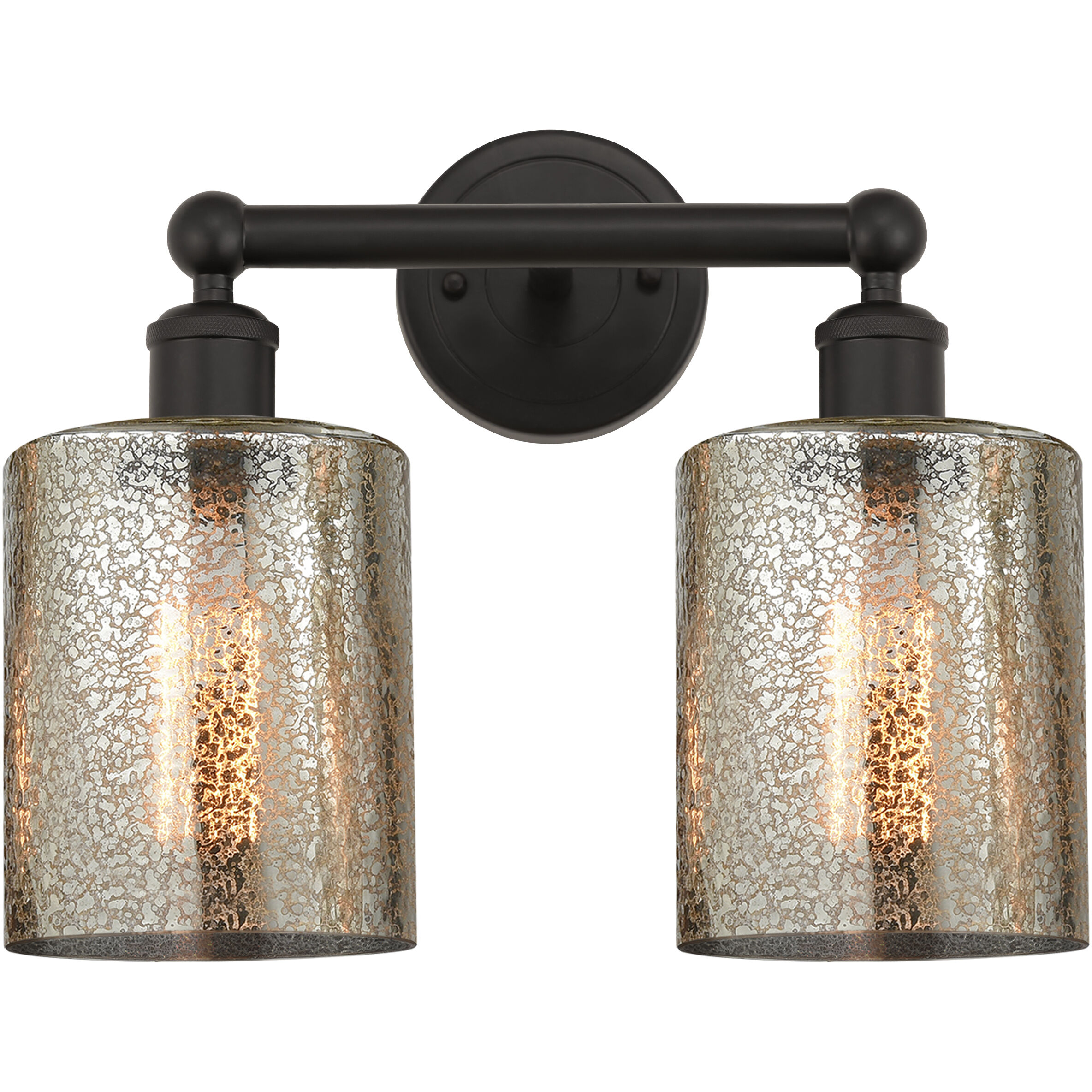 Mercury glass bathroom vanity outlet light