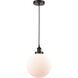 Edison Beacon LED 10 inch Oil Rubbed Bronze Mini Pendant Ceiling Light