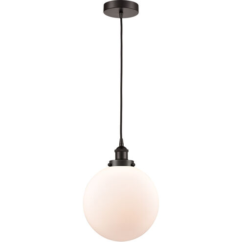 Edison Beacon LED 10 inch Oil Rubbed Bronze Mini Pendant Ceiling Light