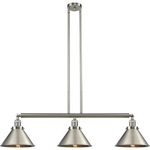 Franklin Restoration Briarcliff LED 43 inch Brushed Satin Nickel Island Light Ceiling Light, Franklin Restoration