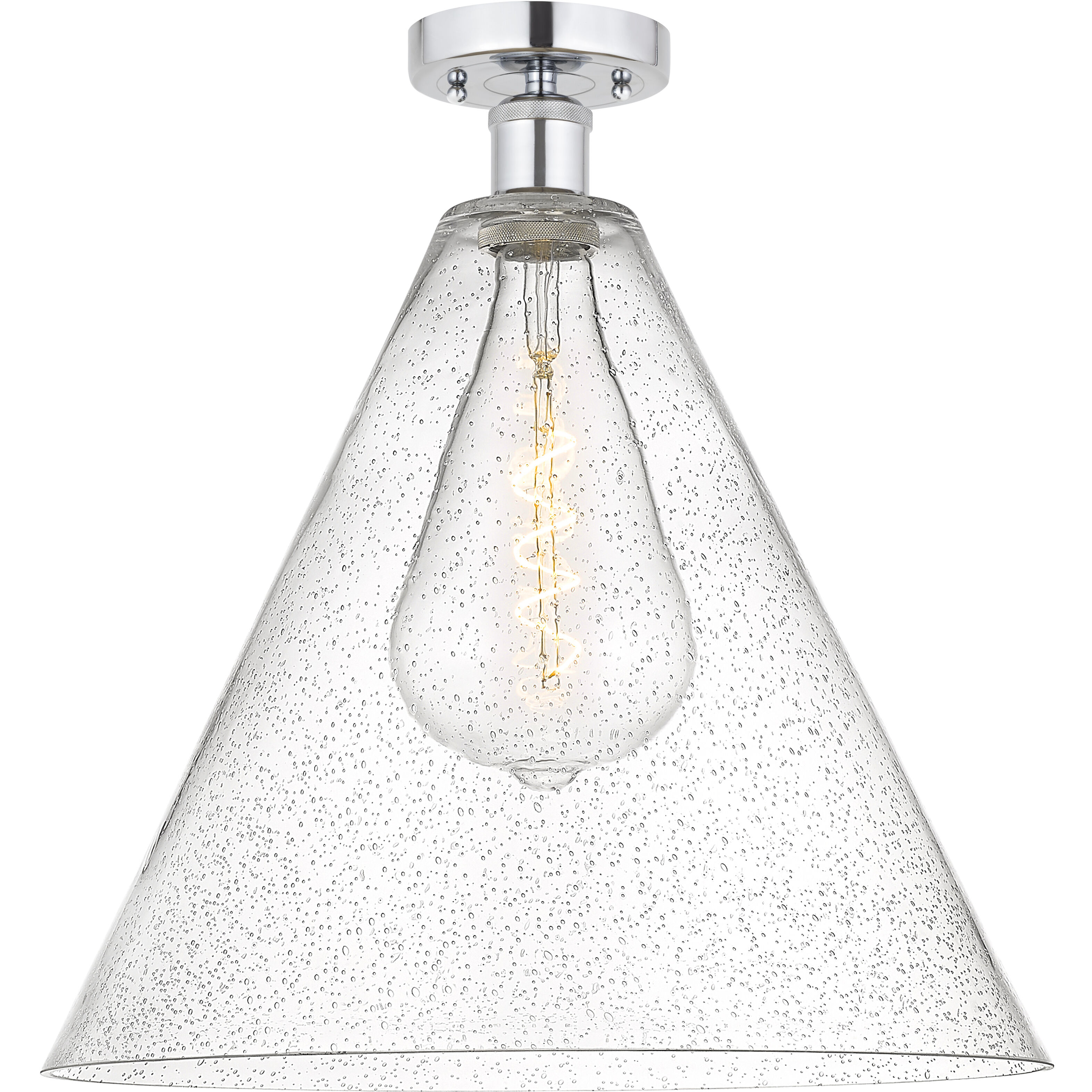 Edison Berkshire 1 Light 16.00 inch Semi-Flush Mount