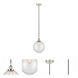 Edison Beacon 1 Light 10 inch Polished Nickel Mini Pendant Ceiling Light