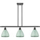 Ballston Plymouth Dome LED 36 inch Oil Rubbed Bronze Island Light Ceiling Light in Matte Seafoam
