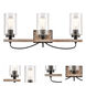 Paladin 3 Light 24 inch Matte Black Bath Vanity Light Wall Light