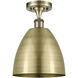 Ballston Dome 1 Light 9 inch Antique Brass Semi-Flush Mount Ceiling Light