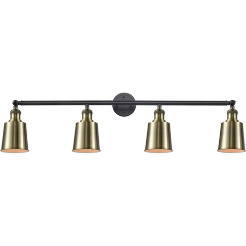 Franklin Restoration Addison LED 42 inch Black Antique Brass Bath Vanity Light Wall Light, Franklin Restoration