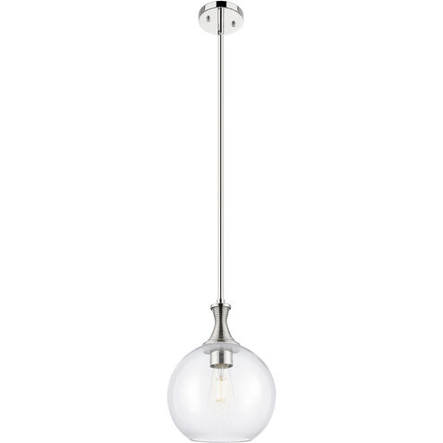 Astor 1 Light 10 inch Polished Nickel Mini Pendant Ceiling Light in Clear Glass