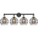 Edison Rochester 4 Light 35 inch Black Antique Brass Bath Vanity Light Wall Light