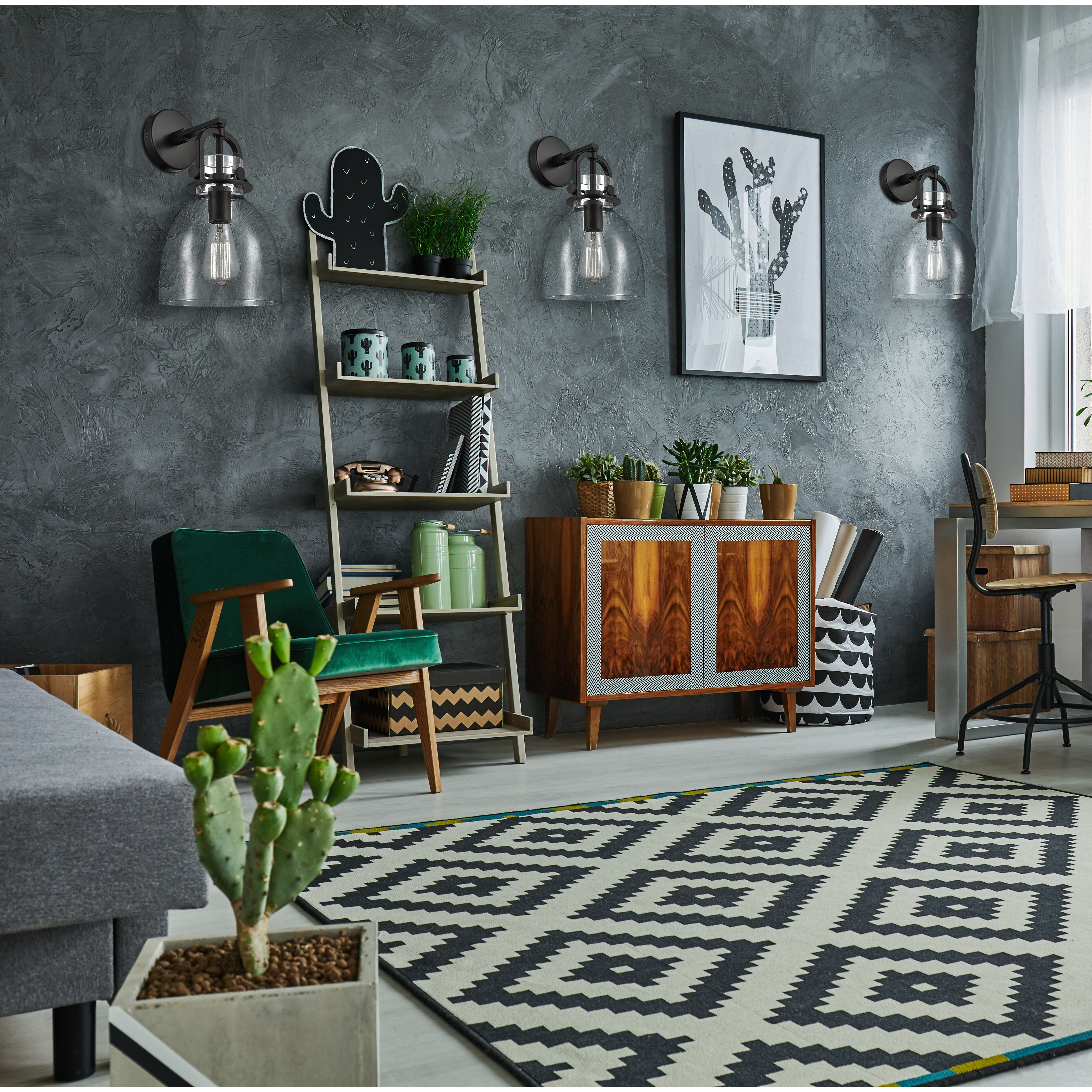 Restoration Newton 1 Light 8 inch Matte Black Sconce Wall Light, Restoration