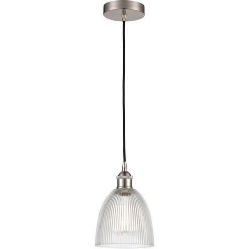 Edison Castile 1 Light 6 inch Brushed Satin Nickel Mini Pendant Ceiling Light