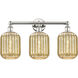 Edison Preston 3 Light 24.75 inch Polished Nickel Bath Vanity Light Wall Light in Mercury