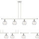 Ballston Small Deco Swirl LED 46 inch White and Polished Chrome Island Light Ceiling Light, Ballston