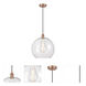 Edison Athens 1 Light 14 inch Antique Copper Pendant Ceiling Light