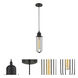 Austere Muselet 1 Light 4.5 inch Oil Rubbed Bronze Mini Pendant Ceiling Light in Bulb Not Included, Brown, Austere