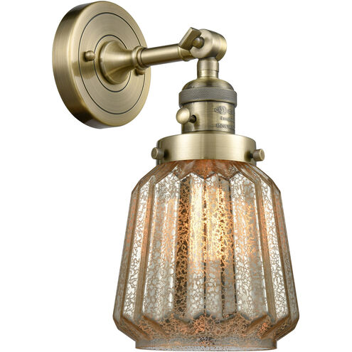 Franklin Restoration Chatham LED 6 inch Antique Brass Sconce Wall Light, Franklin Restoration