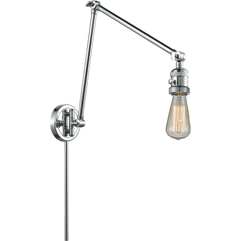 Franklin Restoration Bare Bulb 30 inch 3.5 watt Polished Chrome Swing Arm Wall Light