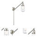Dover 30 inch 60.00 watt Satin Nickel Swing Arm Wall Light, Franklin Restoration