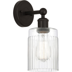 Edison Hadley 1 Light 5 inch Oil Rubbed Bronze Sconce Wall Light in Clear Glass