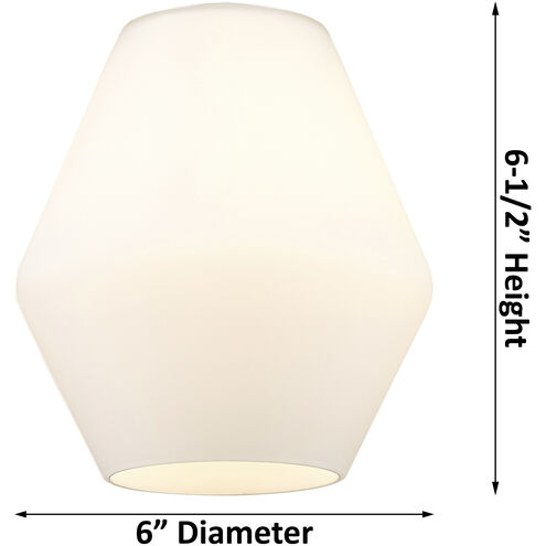 Edison Cindyrella 1 Light 12 inch Polished Chrome Semi-Flush Mount Ceiling Light in Matte White Glass