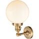 Franklin Restoration Large Beacon LED 8 inch Brushed Brass Sconce Wall Light, Franklin Restoration
