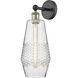 Windham Sconce Wall Light in Black Antique Brass