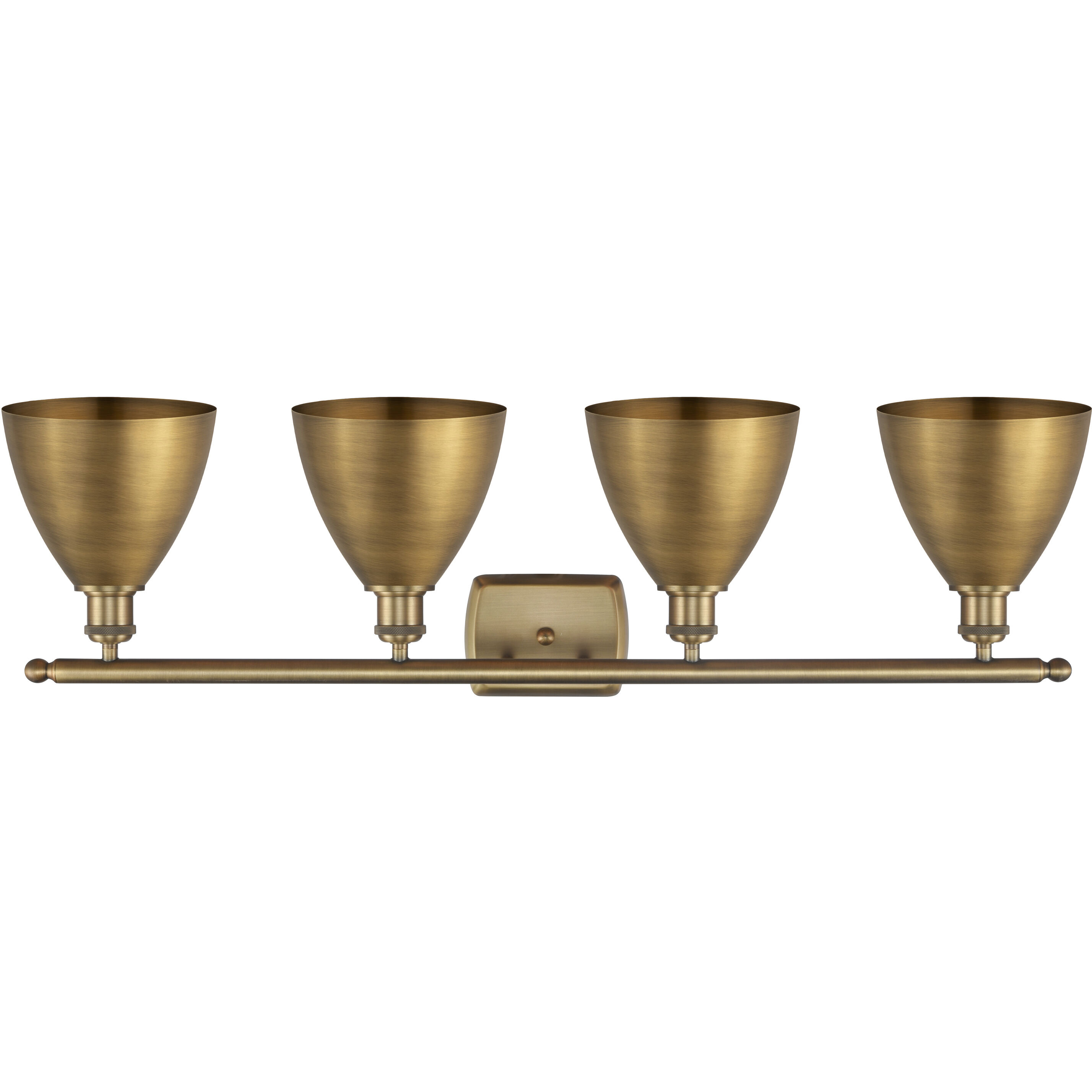 Ballston Dome 4 Light 38 inch Brushed Brass Bath Vanity Light Wall Light