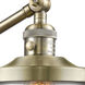Large Oxford 20 inch 60.00 watt Antique Brass Swing Arm Wall Light, Franklin Restoration