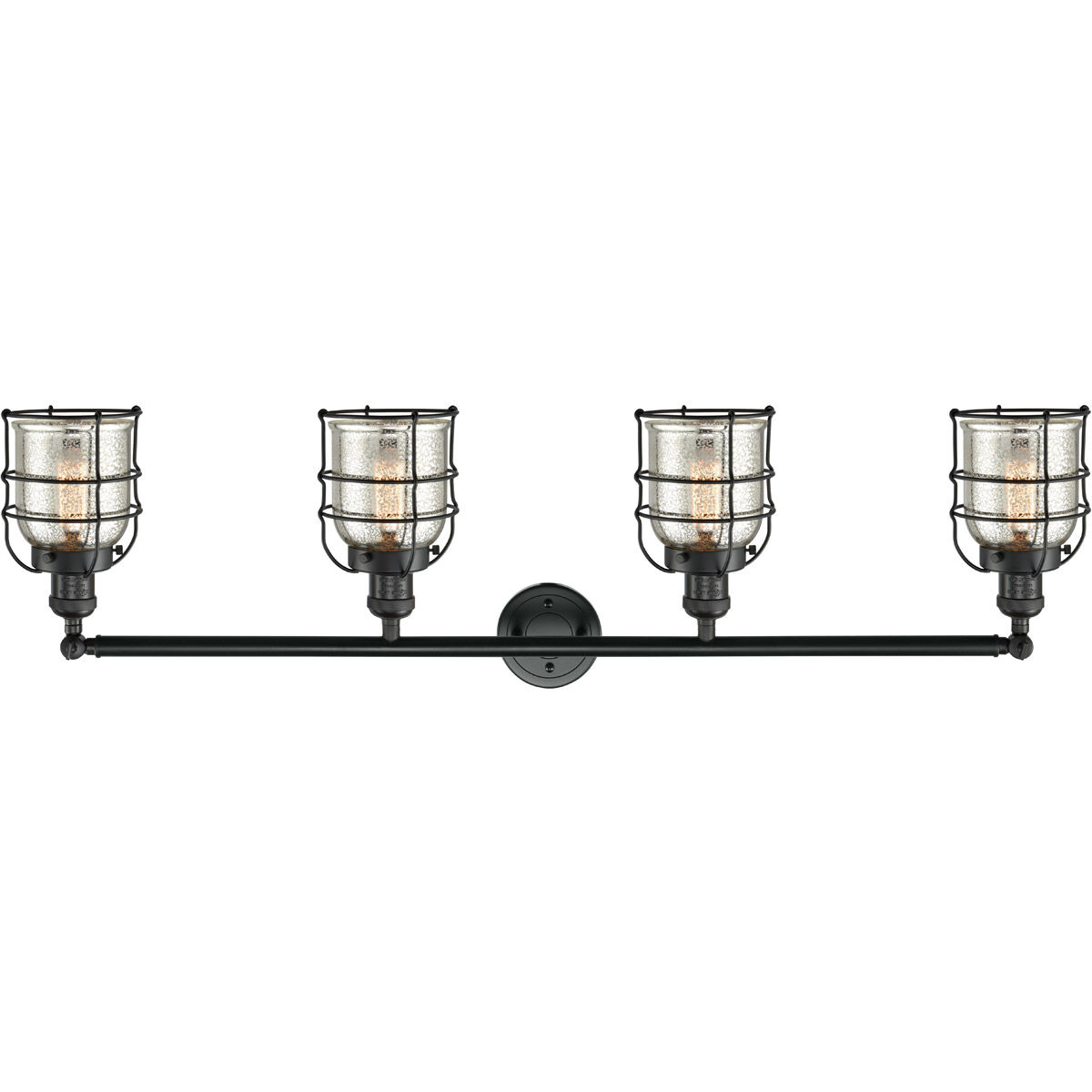 Franklin Restoration Small Bell Cage 4 Light 43.00 inch Bathroom Vanity Light