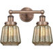 Chatham 2 Light 15.5 inch Antique Copper Bath Vanity Light Wall Light in Mercury