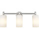 Downtown Urban Crown Point 3 Light 23.88 inch Bathroom Vanity Light