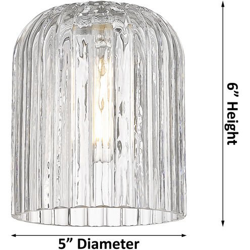 Bridal Veil 2 Light 14 inch Satin Gold Bath Vanity Light Wall Light in Clear