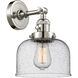 Franklin Restoration Large Bell LED 8 inch Polished Nickel Sconce Wall Light, Franklin Restoration