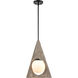 Maverick 1 Light 14 inch Matte Black Pendant Ceiling Light