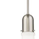 Amherst LED 15.75 inch Brushed Satin Nickel Pendant Ceiling Light in Matte White Glass