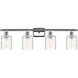 Ballston Cobbleskill LED 36 inch Polished Chrome Bath Vanity Light Wall Light in Deco Swirl Glass
