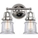 Aditi Small Canton 2 Light 13.25 inch Polished Chrome Bath Vanity Light Wall Light, Aditi