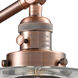 X-Large Bell 12 inch 3.50 watt Antique Copper Swing Arm Wall Light, Franklin Restoration