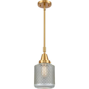 Franklin Restoration Stanton LED 6 inch Satin Gold Mini Pendant Ceiling Light