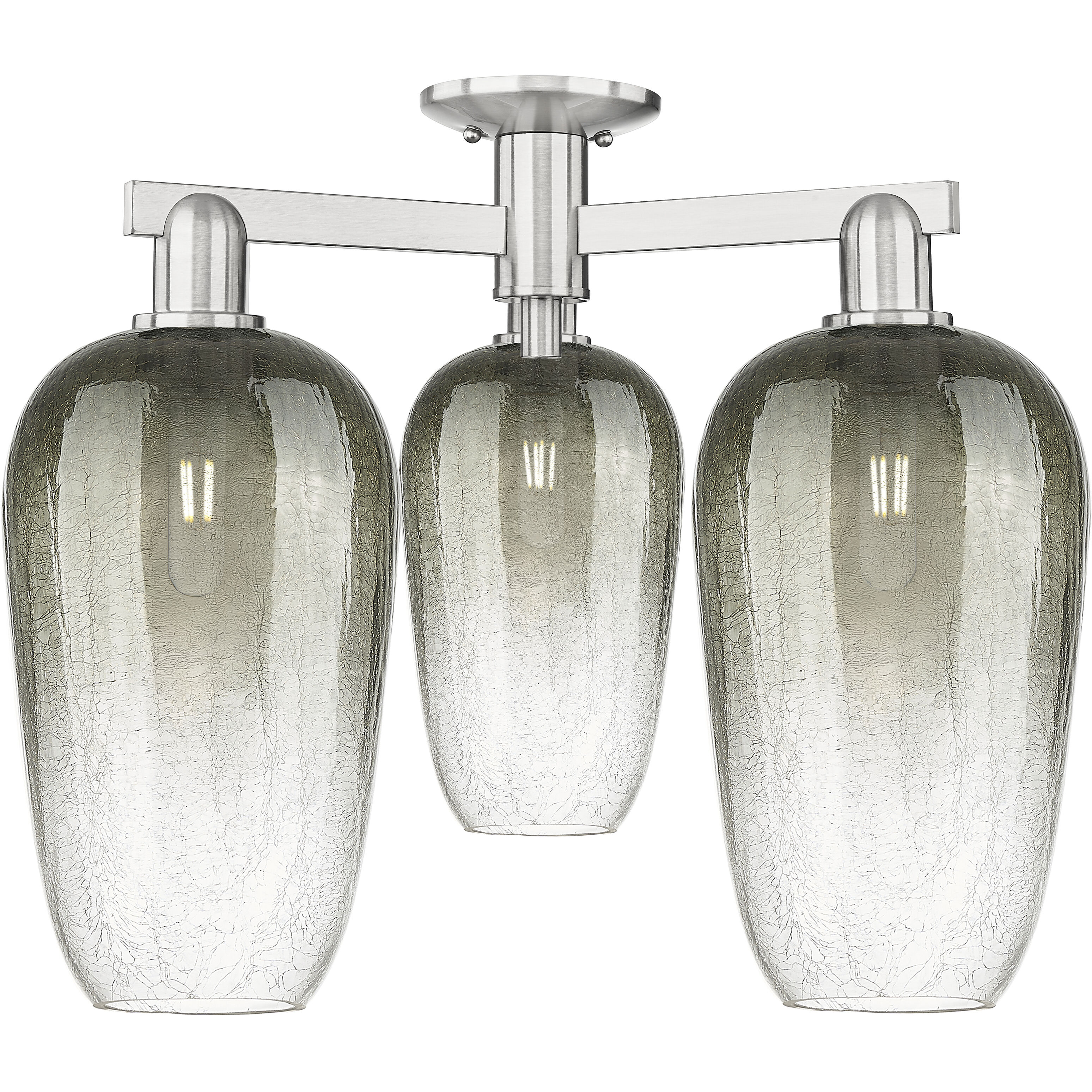 Brookhaven Flute 3 Light 24.50 inch Semi-Flush Mount