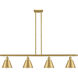Ballston Smithfield 4 Light 48.00 inch Island Light