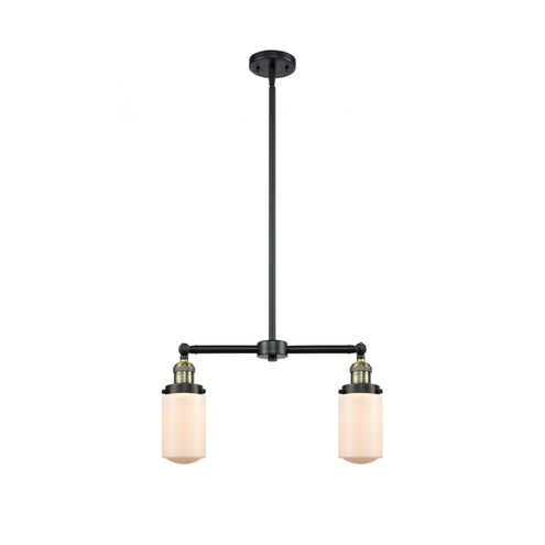 Franklin Restoration Dover LED 21 inch Black Antique Brass Chandelier Ceiling Light in Matte White Glass, Franklin Restoration