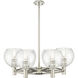 Crown Point 6 Light 26 inch Polished Nickel Chandelier Ceiling Light in Clear Glass