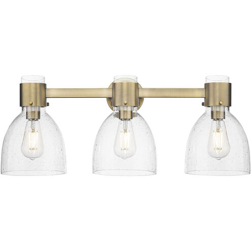 Downtown Urban Lawton Bell 3 Light 24 inch Brushed Brass Bath Vanity Light Wall Light in Seedy