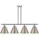 Ballston Cone LED 50.25 inch Brushed Satin Nickel Island Light Ceiling Light