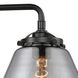 Nouveau Fulton 3 Light 25 inch Oil Rubbed Bronze Bath Vanity Light Wall Light in Plated Smoke Glass, Nouveau