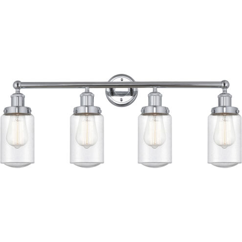 Dover 4 Light 33.5 inch Polished Chrome Bath Vanity Light Wall Light